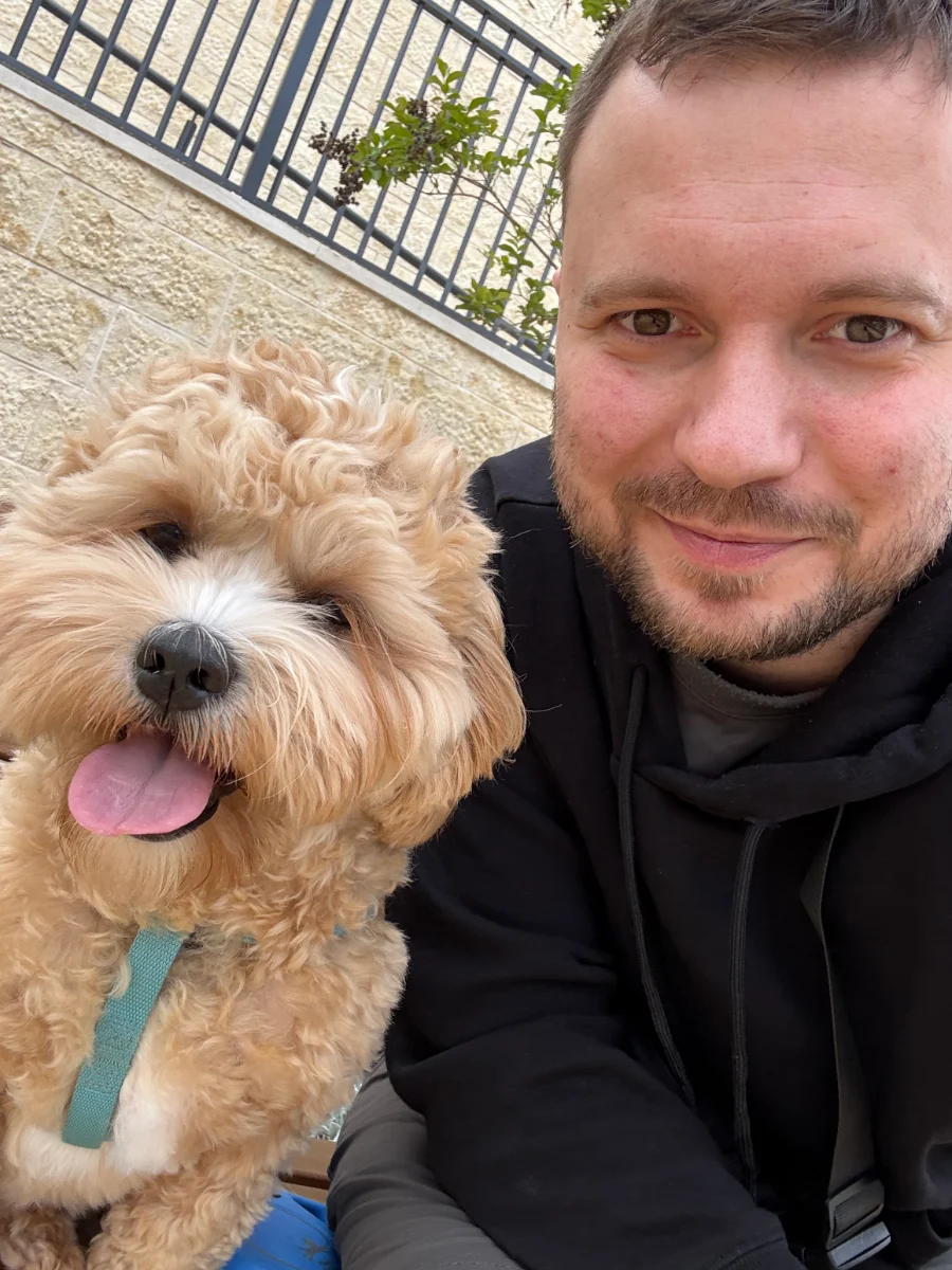 Gleb and his dog