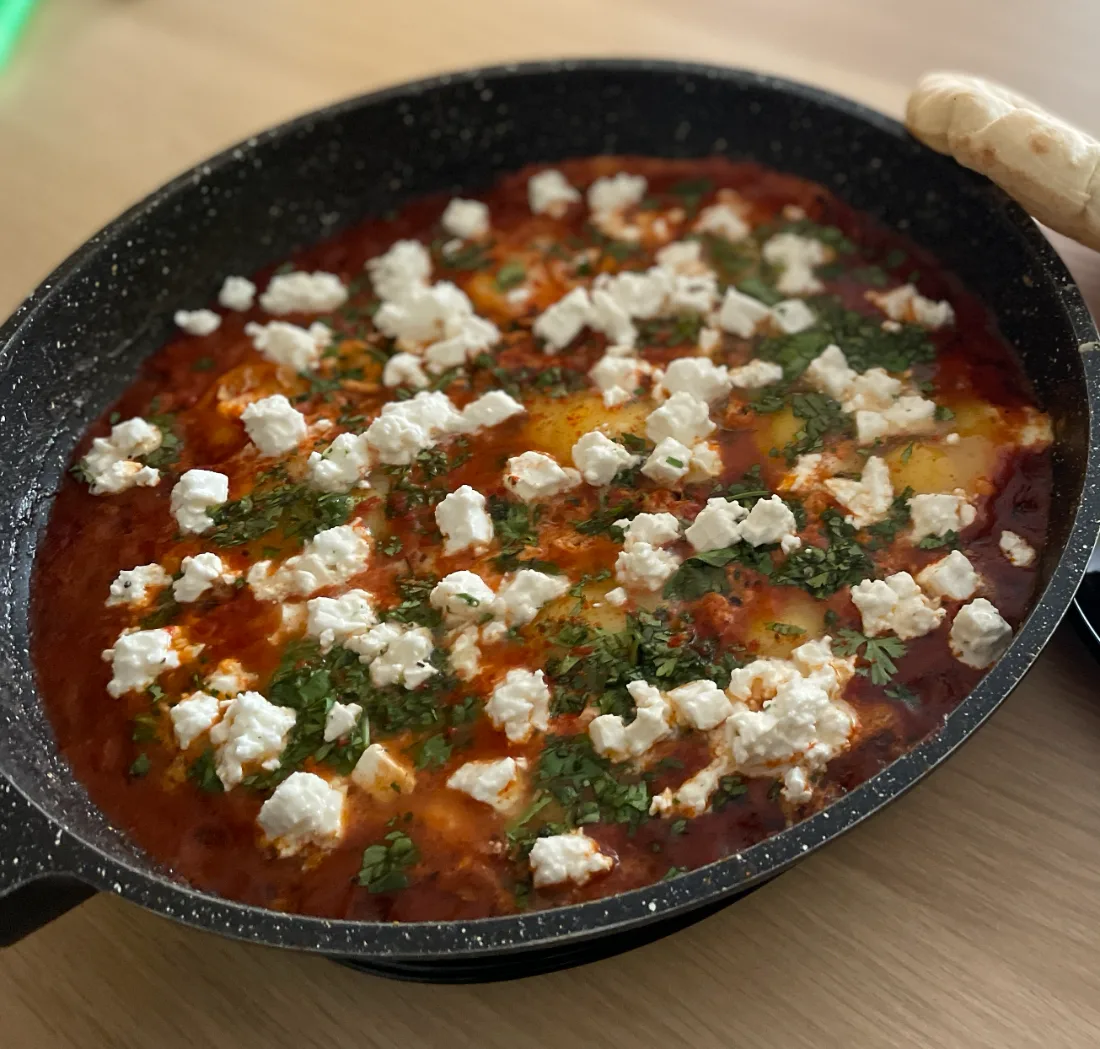 Shakshuka with feta