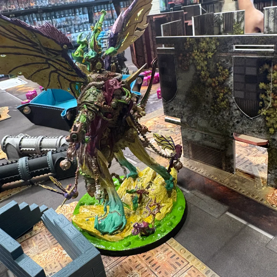 Winged daemon primarch on the table