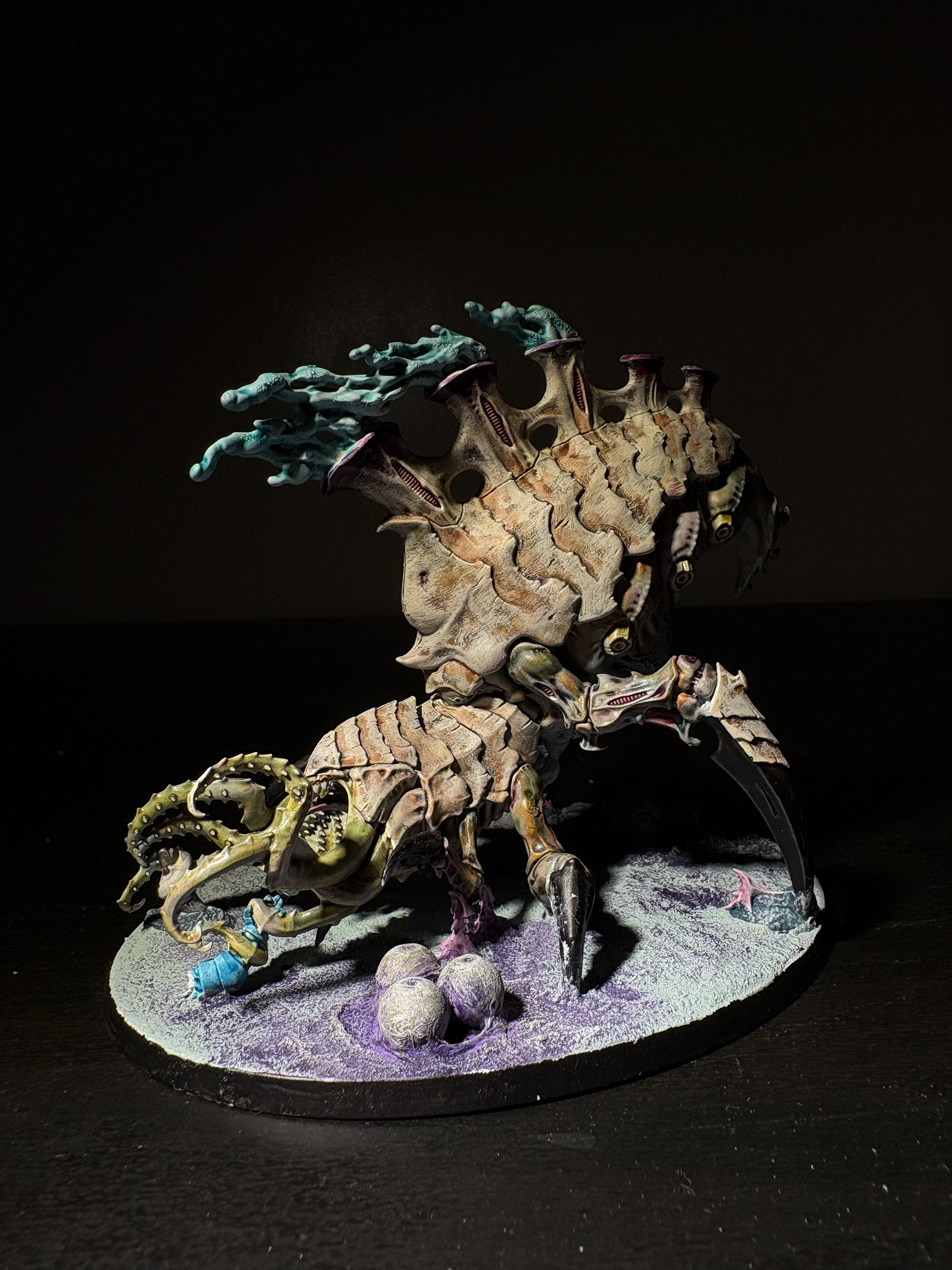 Heavy bio-construct with teal bio-flame