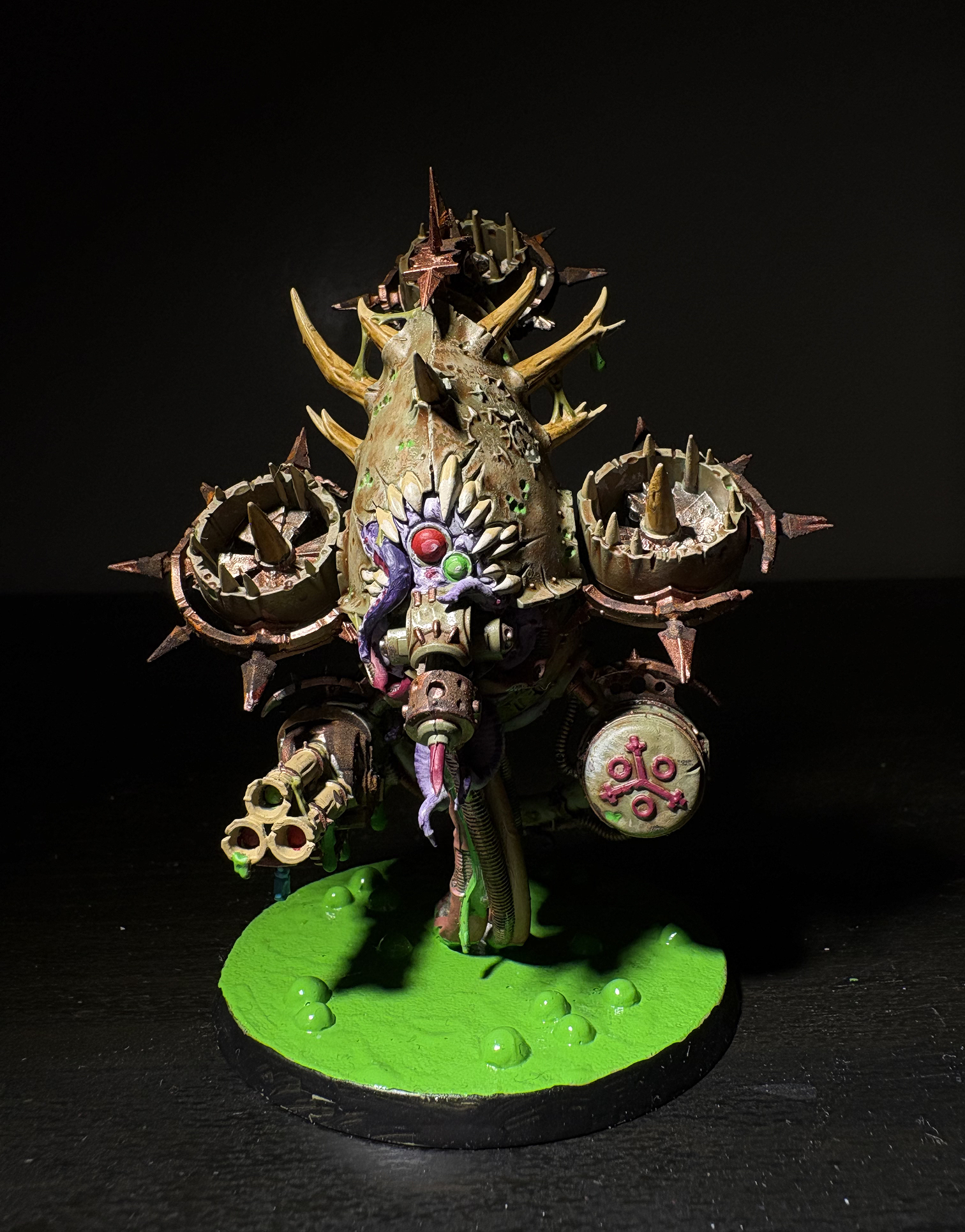 Walker with spiked launchers